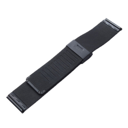 Λουράκι Milanese Stainless Steel με Κούμπωμα Μαύρο 38mm για Apple Watch