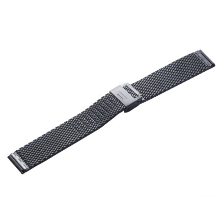 Λουράκι Milanese Stainless Steel με Κούμπωμα Μαύρο 42mm για Apple Watch
