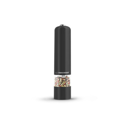 Esperanza Ηλεκτρικός Μύλος Πιπεριού Πλαστικός 23cm EKP001K Μαύρο χρώμα