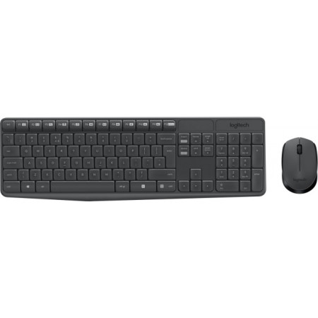 Logitech Keyboard and Mouse Set MK235 - US Layout - Grey 920-007931
