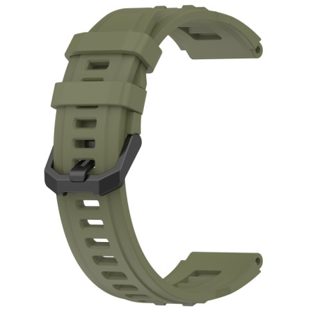 For Amazfit T-Rex Ultra Silicone Sports Watch Band(Dark Green)