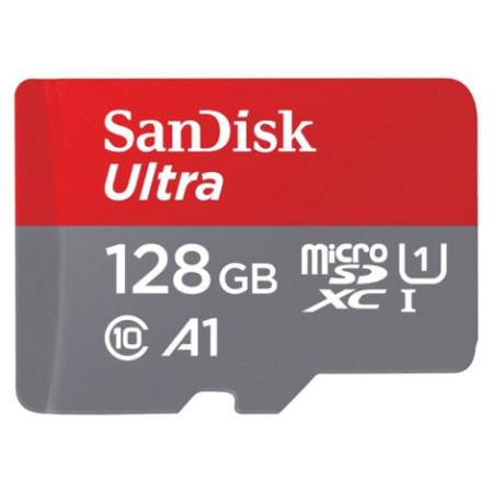 Sandisk Ultra microSDXC UHS-I 128GB Card with Adapter (SDSQUNR-128G-GN6MN)