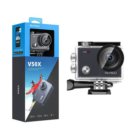 Akaso V50X Action Camera 4K Ultra HD με WiFi Μαύρη με Οθόνη 2\