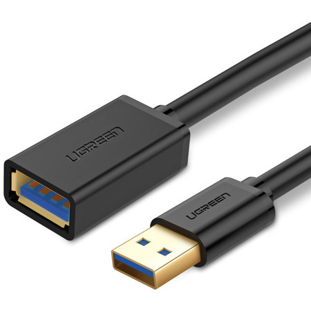 Ugreen Καλώδιο USB 3.0 Male – USB 3.0 Female 2m - Μαύρο (10373)