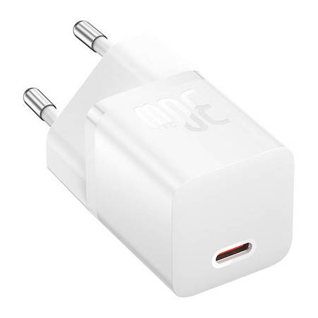 Mini wall charger Baseus GaN5 30W CCGN070502 (white) 