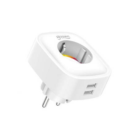 Gosund Smart Plug SP112 Μονή Εξωτερική Πρίζα Ρεύματος Wi-Fi με 2 Θύρες USB Λευκή