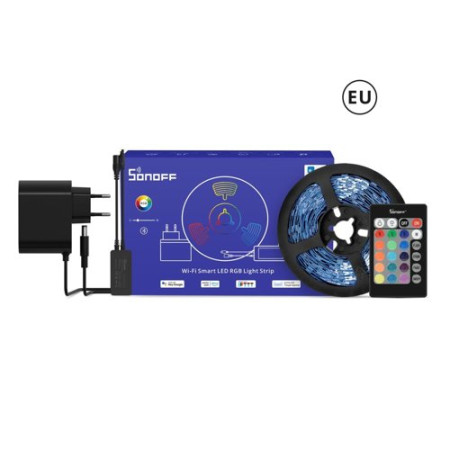 Sonoff Ταινία LED RGB 5m με Τροφοδοτικό και Τηλεχειριστήριο 12V L2 Lite-5M-EU