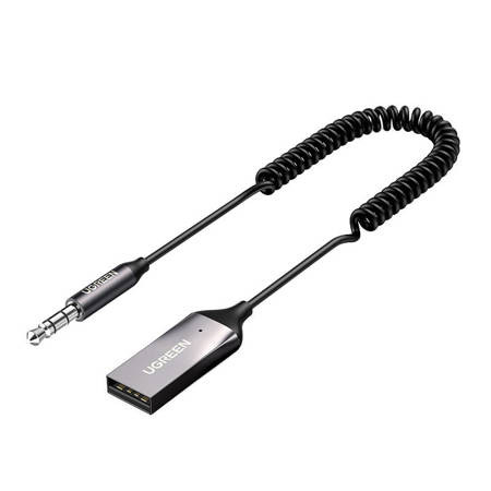 Ugreen Αντάπτορας Ήχου Bluetooth 5.0 Handsfree Car Kit Audio Receiver USB, AUX - Μαύρο (70601)