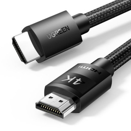 Ugreen HD119 HDMI 2.0 (30999) Braided Cable HDMI male - HDMI male 1m Μαύρο
