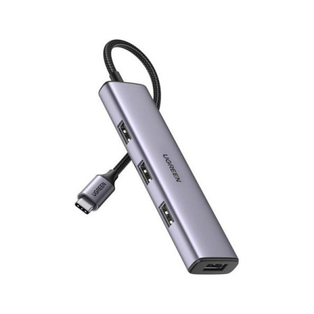 Ugreen USB Type C - 4x USB 3.0 Gen 1 Hub silver (CM473 20841)